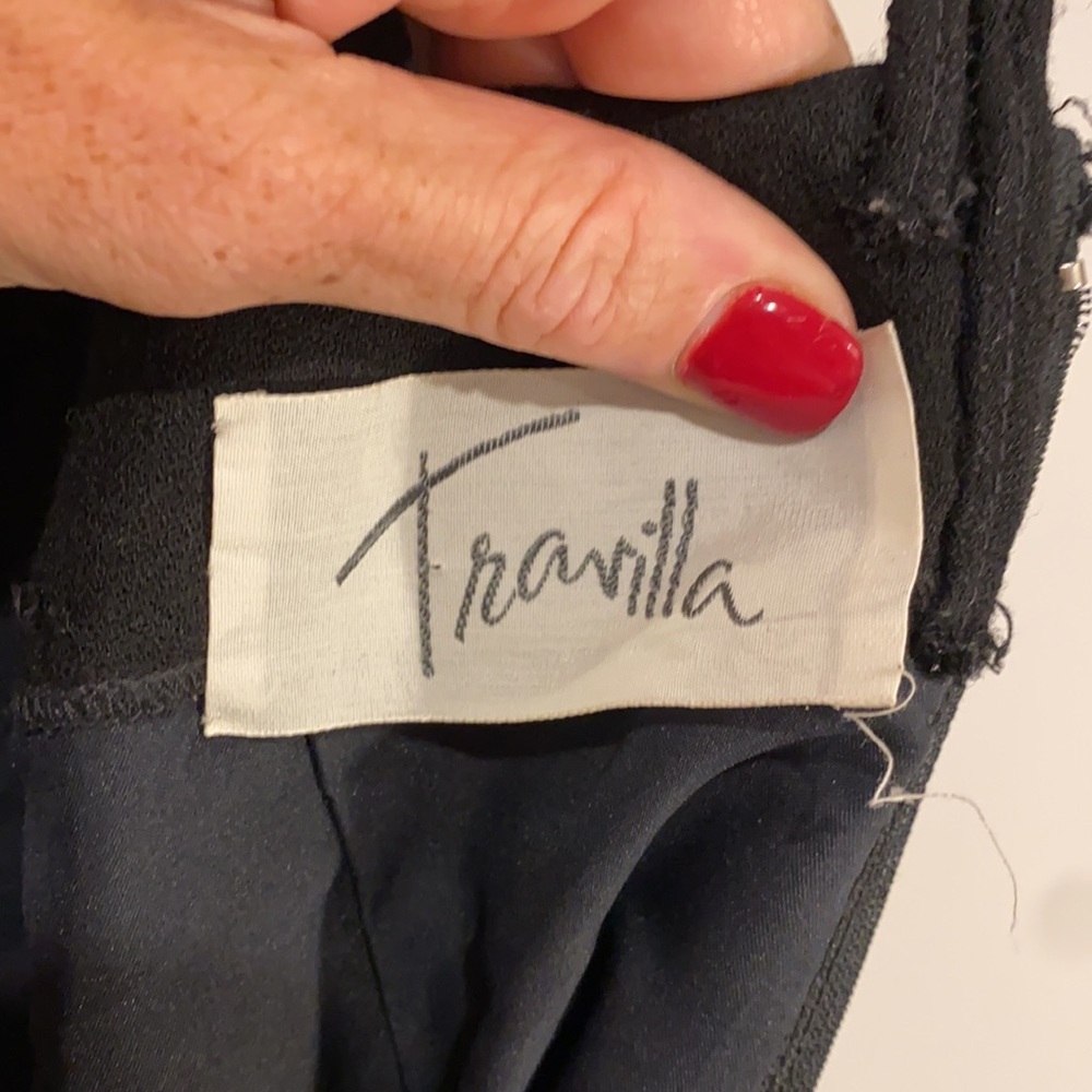 Vintage 70’s Travilla Strappy Black Cocktail Dress - Picture 7 of 10